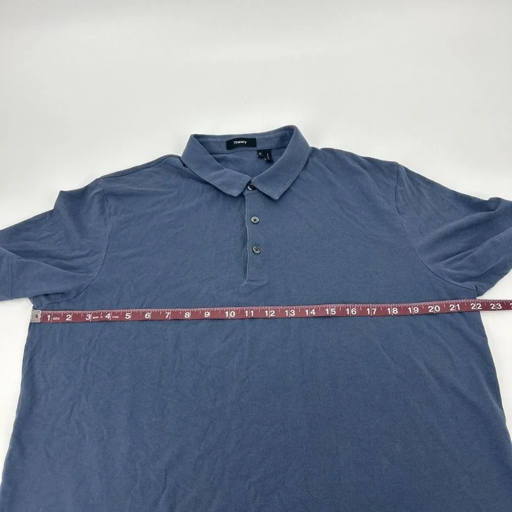 Theory Bron B Cardasis‎ Shirt Men’s Short Sleeve Polo Bluish Gray XL